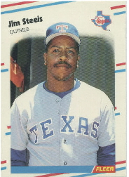 1988 Fleer Update Baseball Cards       064      Jim Steels UER#{(Listed as Jim Steele#{on card bac